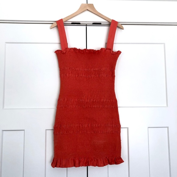 Capulet Orange Ruffle Mini Dress - Picture 7 of 13